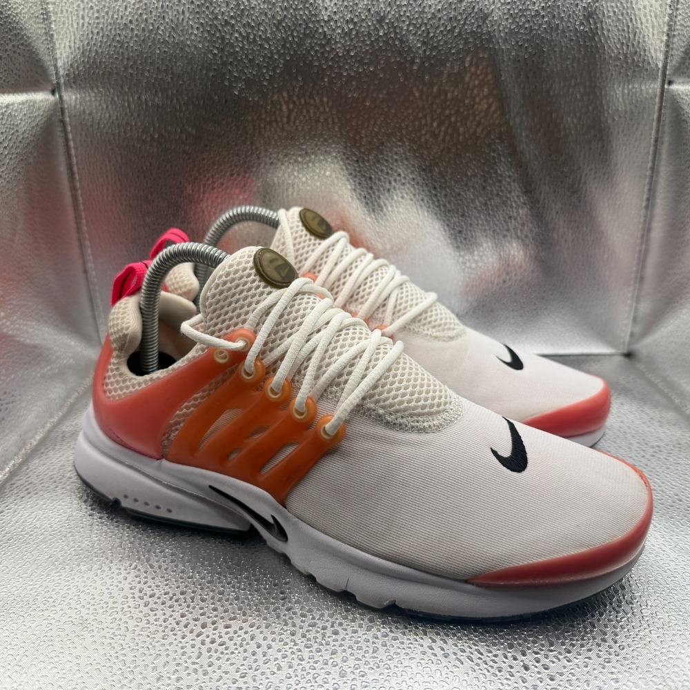 Size 7Y Nike Presto GS Pink And‎ White Kids Lace-Up Running Shoes 833878-106